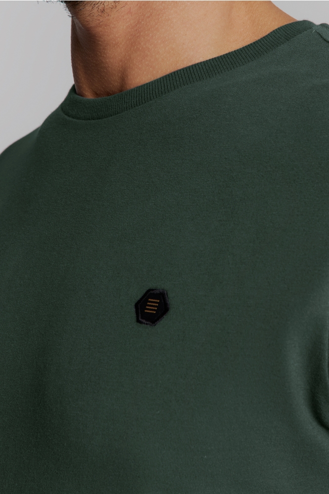 T SHIRT MET RONDE HALS 27360375 124 DARK STEEL